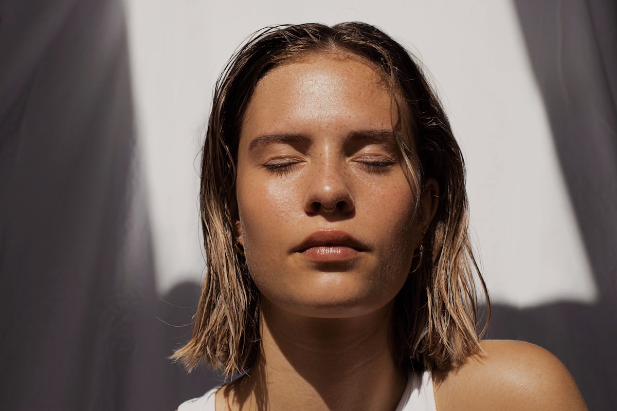 Healthy, dewy hair and natural glowing skin