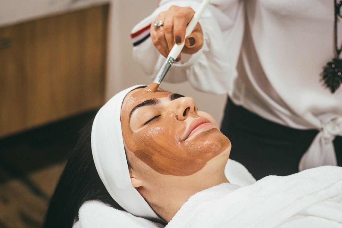 A warm clay-mask treatment at Prisca's Skincare